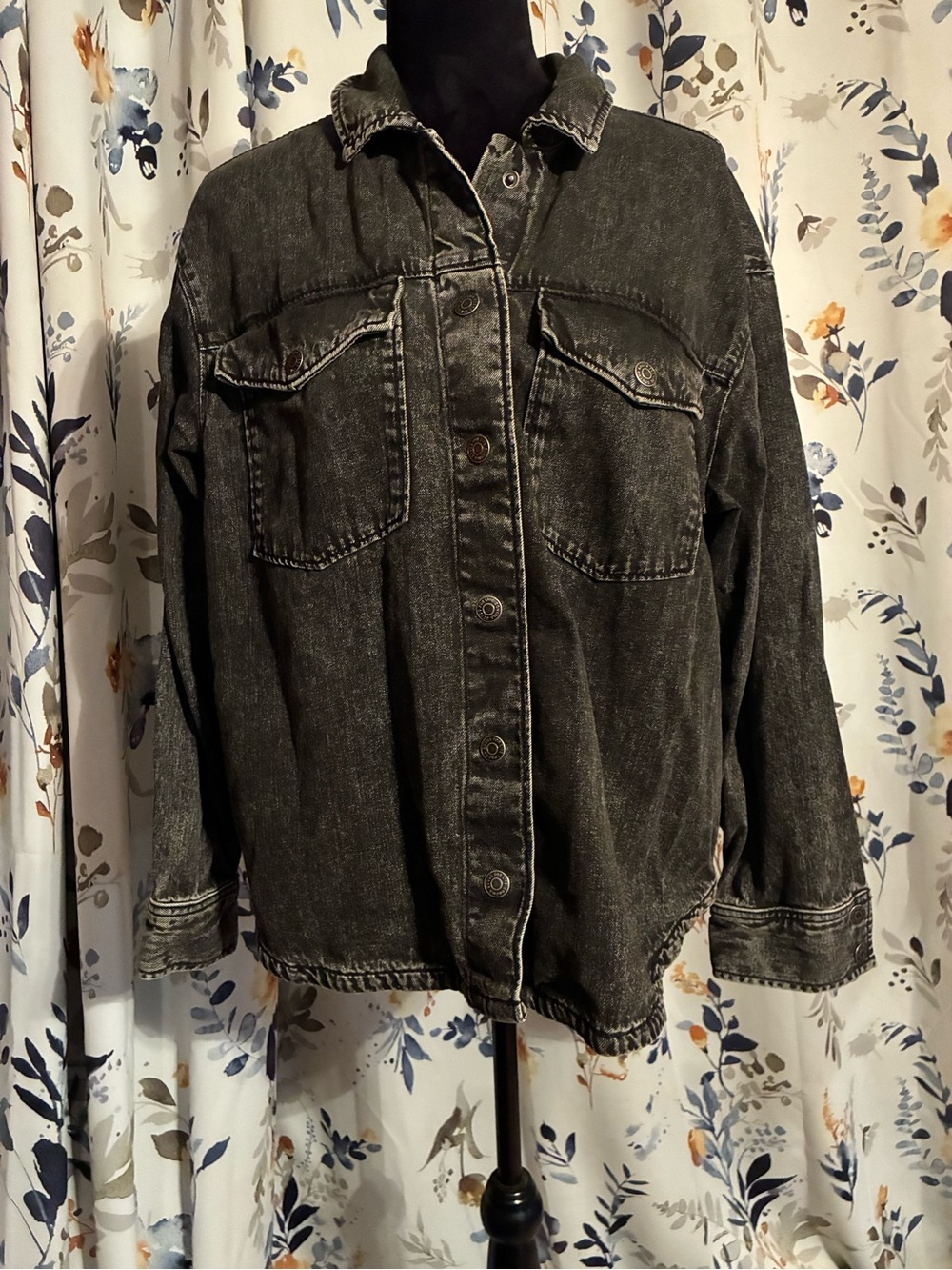 Men’s Sonoma Black Washed Denim Jacket B17 So Soft Size Large